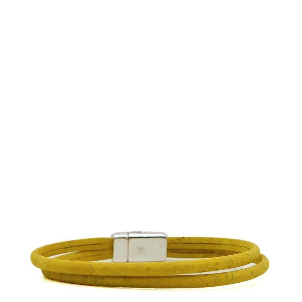 Cork Bracelet - Yellow