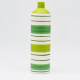 Costa Nova I Striped Ceramic Vase - Green 25cm