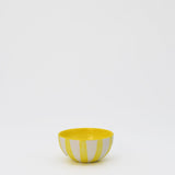 Costa Nova Mar I Striped Ceramic Bowl 3.2'' - Yellow