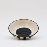 Costa Nova Mar I Striped Ceramic Bowl 5.1'' - Black