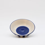 Costa Nova Mar I Striped Ceramic Bowl 5.1'' - Blue