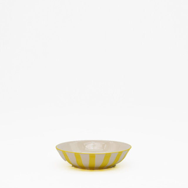 Costa Nova Mar I Striped Ceramic Bowl 5.1'' - Yellow