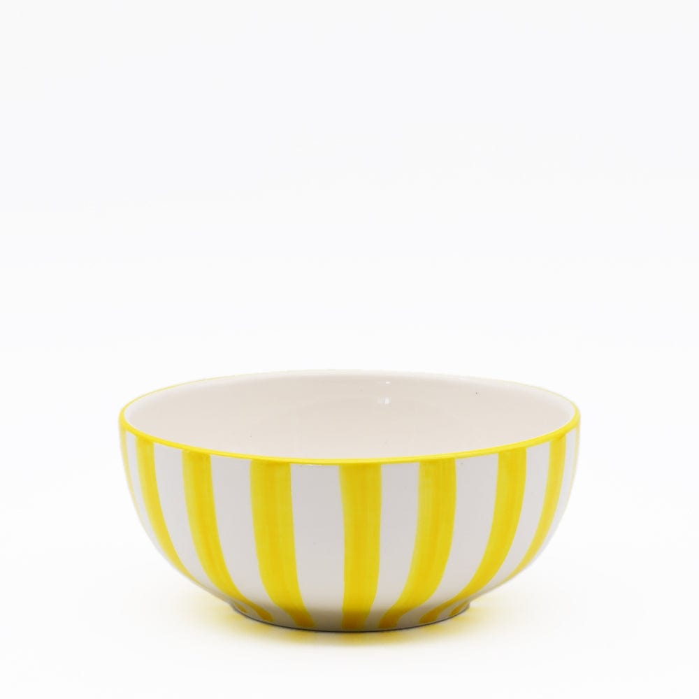 Costa Nova Mar I Striped Ceramic Cereal Bowl 6.3'' - Yellow