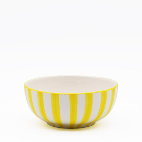 Costa Nova Mar I Striped Ceramic Cereal Bowl 6.3'' - Yellow