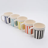 Costa Nova Mar I Striped Ceramic Mug - Yellow