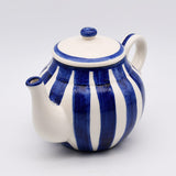 Costa Nova Mar I Striped Ceramic Tea Pot - Blue