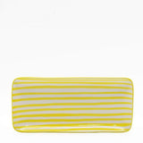 Costa Nova Mar | Striped Ceramic Serving Platter - Yellow