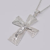 Crucifixo I Silver Filigree Pendant - 2.0''