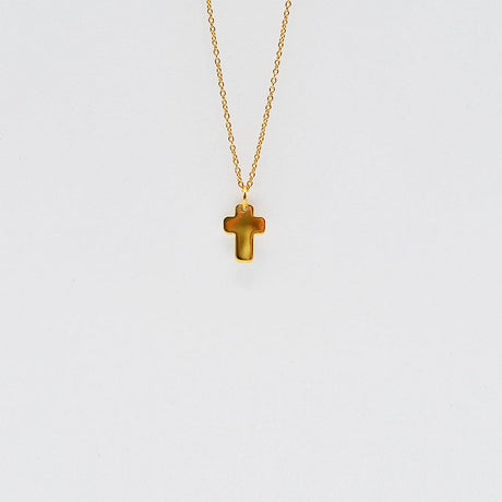 Cruz I Gold-plated Silver Charm