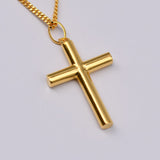 Cruz I Gold-plated Silver Necklace