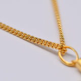 Cruz I Gold-plated Silver Necklace