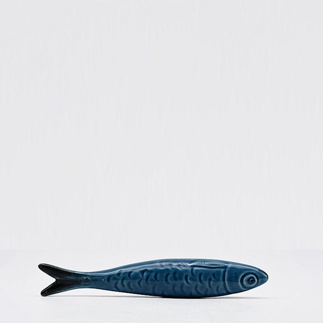 Decorative Ceramic Sardine - Blue