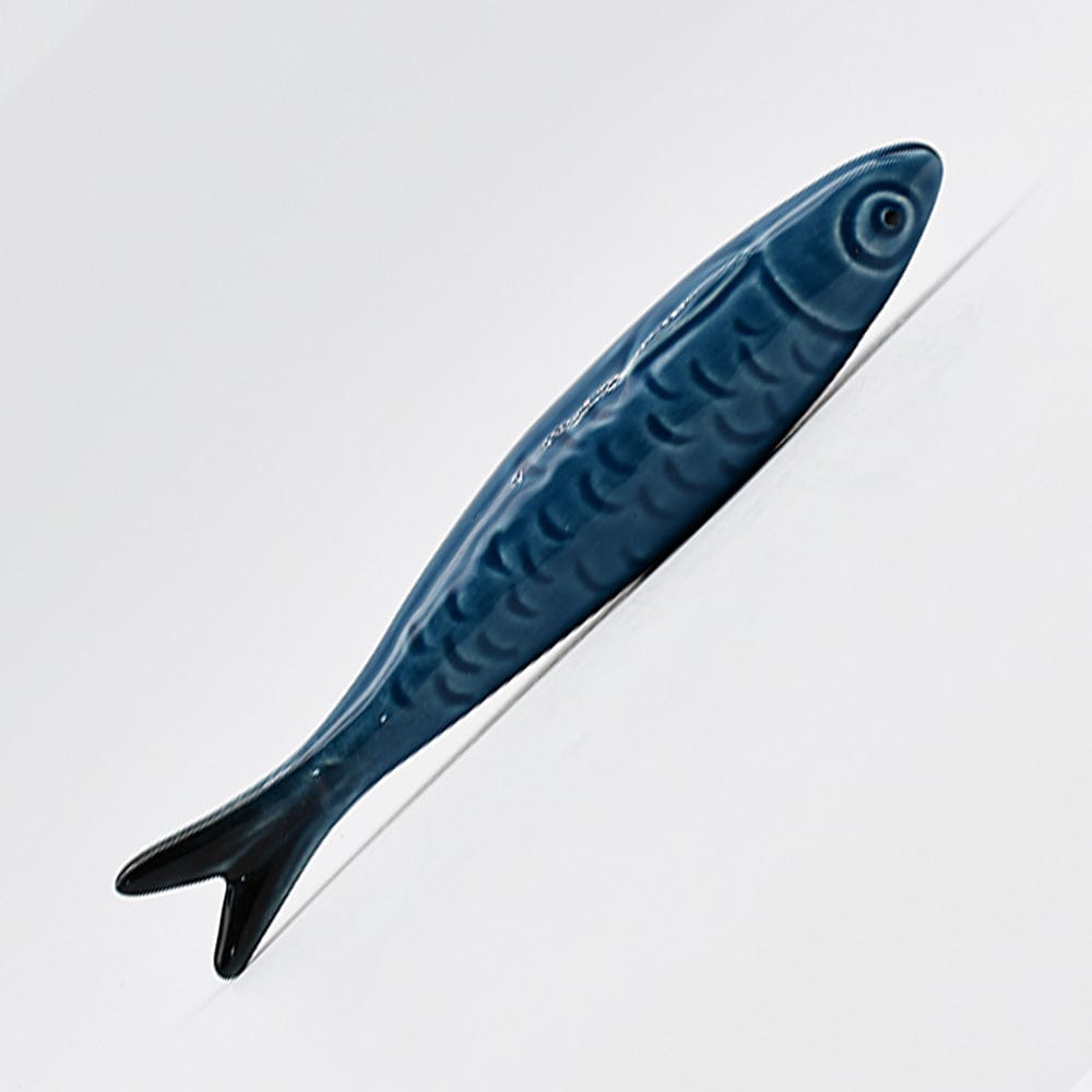 Decorative Ceramic Sardine - Blue