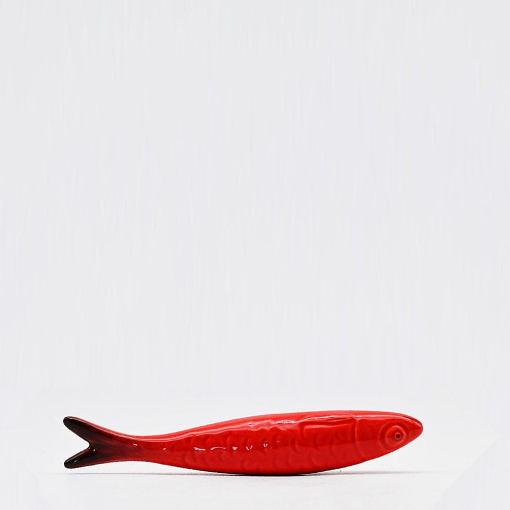 Decorative Ceramic Sardine - Red