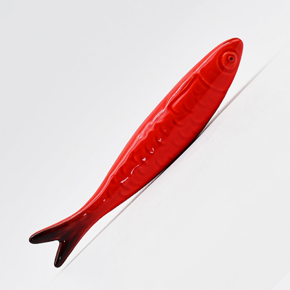 Decorative Ceramic Sardine - Red