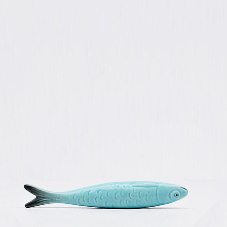 Decorative Ceramic Sardine - Turquoise