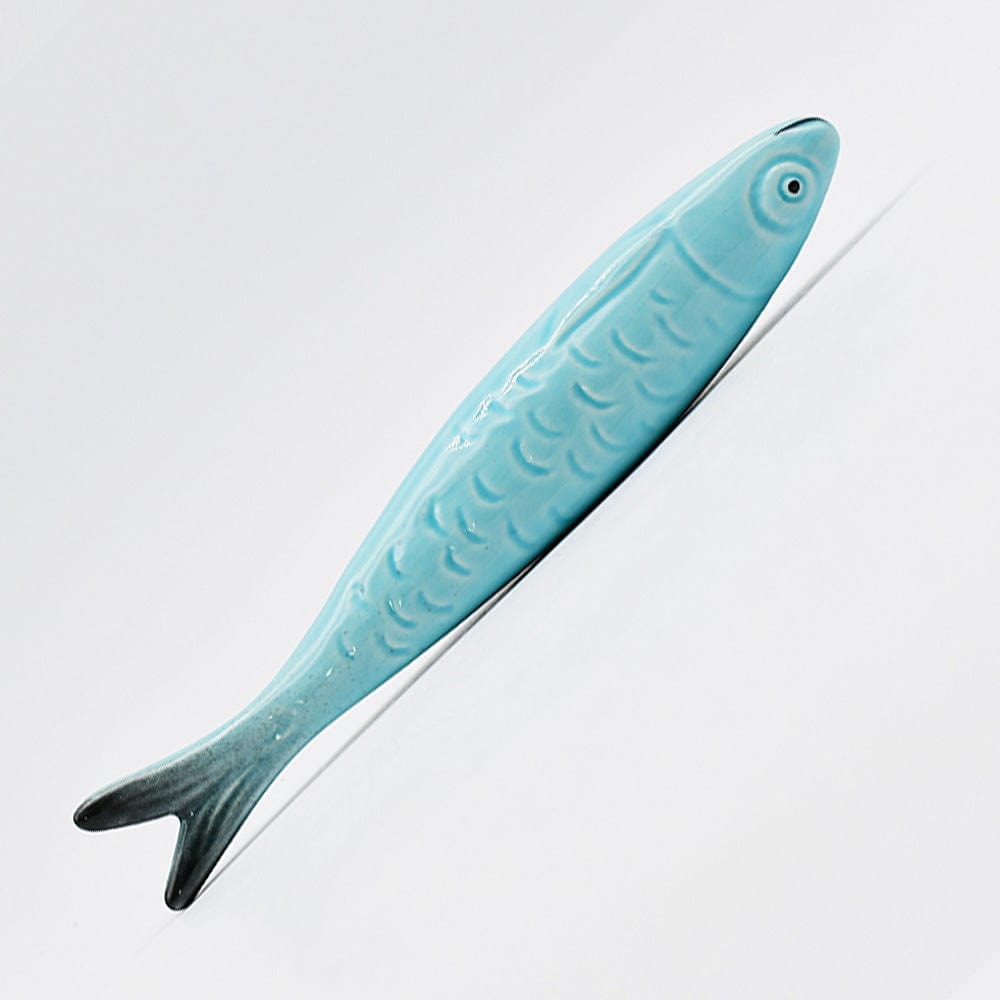 Decorative Ceramic Sardine - Turquoise