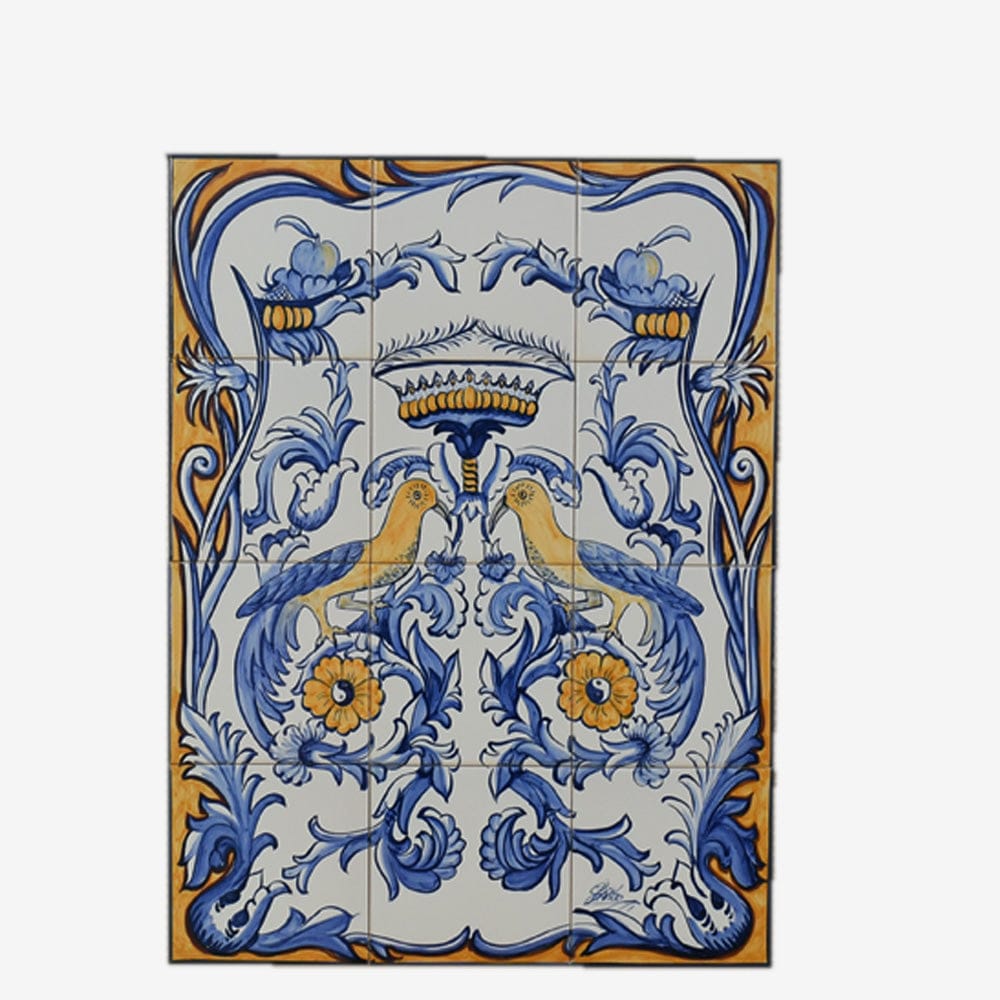 Decorative Panel of 12 Azulejos - 24x18''