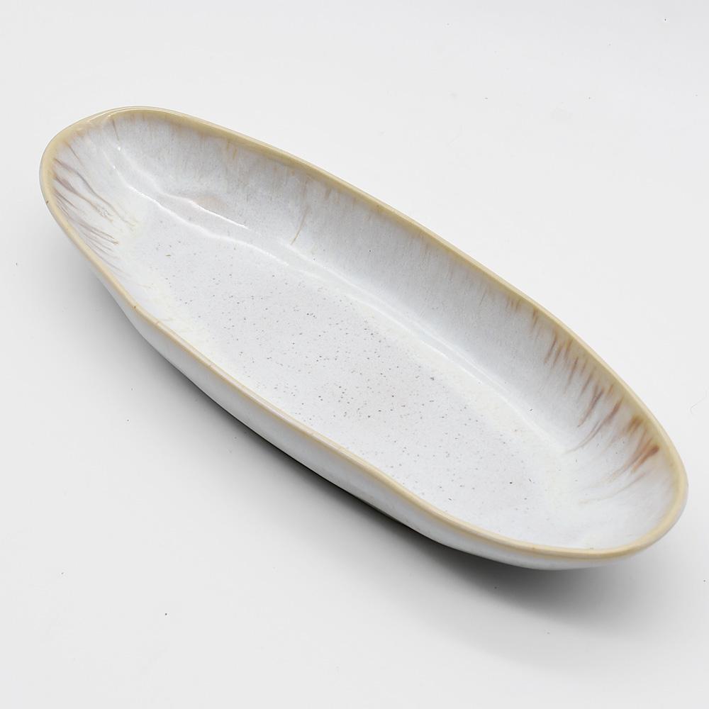 Eivissa I Fine Stoneware Dish - White