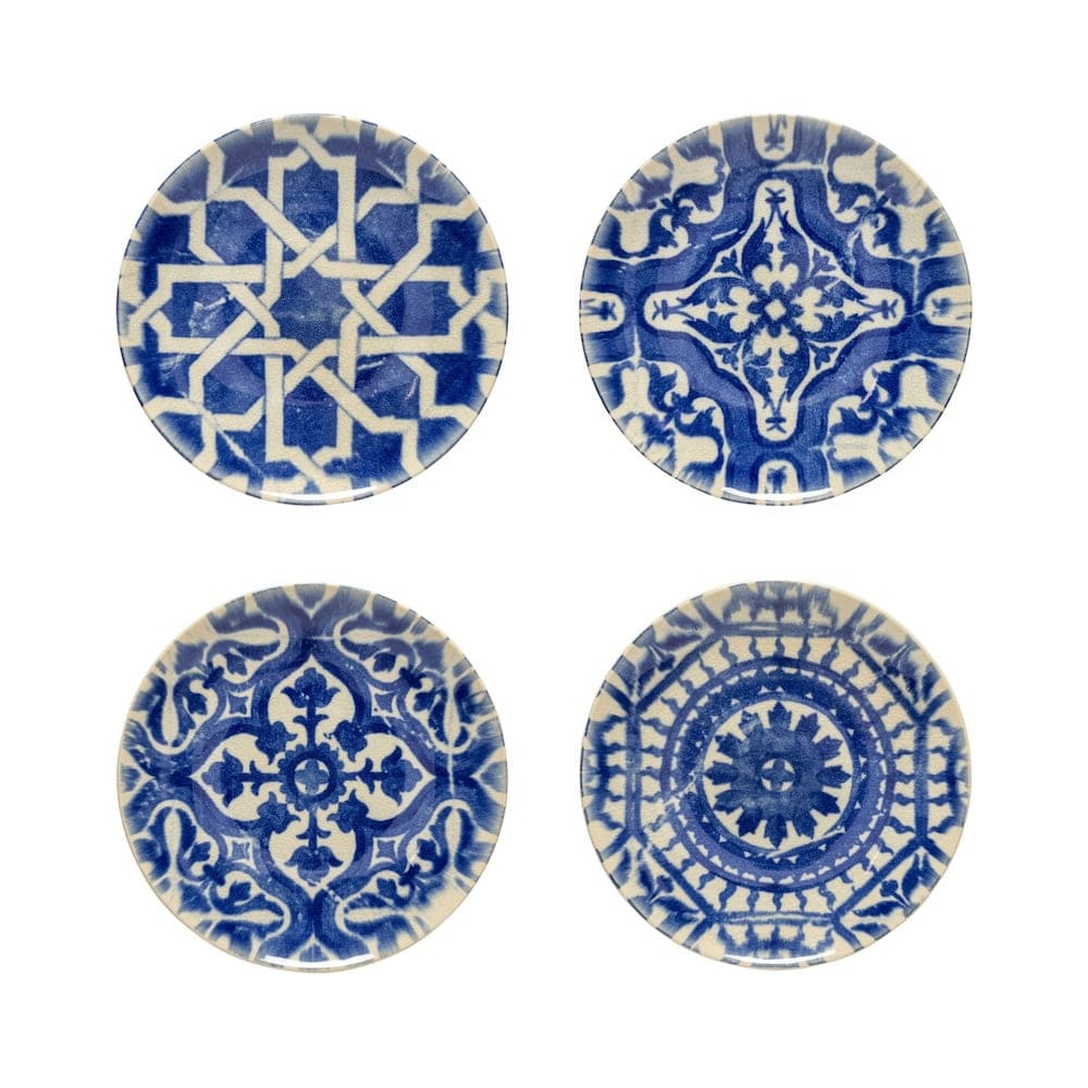 Elements I Set of 4 Stoneware Bread Plates