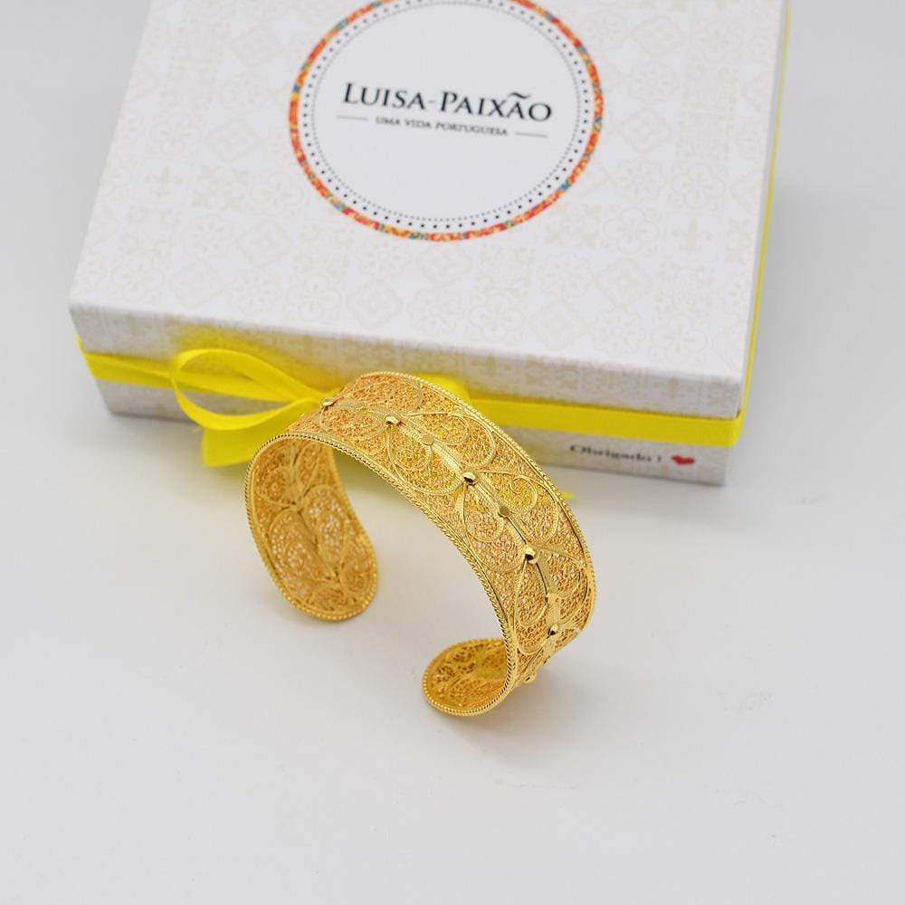 Escrava I Gold plated Silver Filigree Bracelet