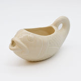 Fish-shaped Ceramic Gravy Boat - White