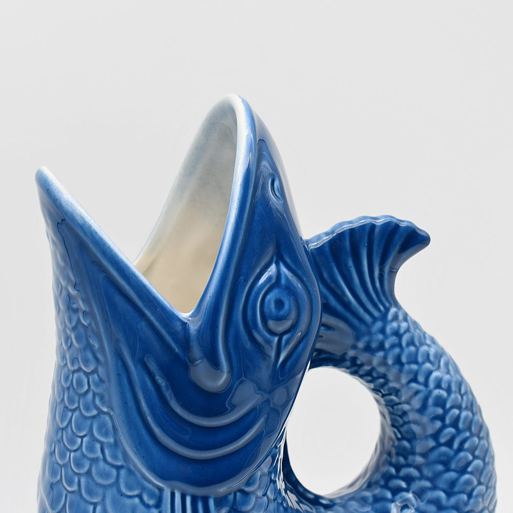 Fish-shaped Ceramic Pitcher - Blue