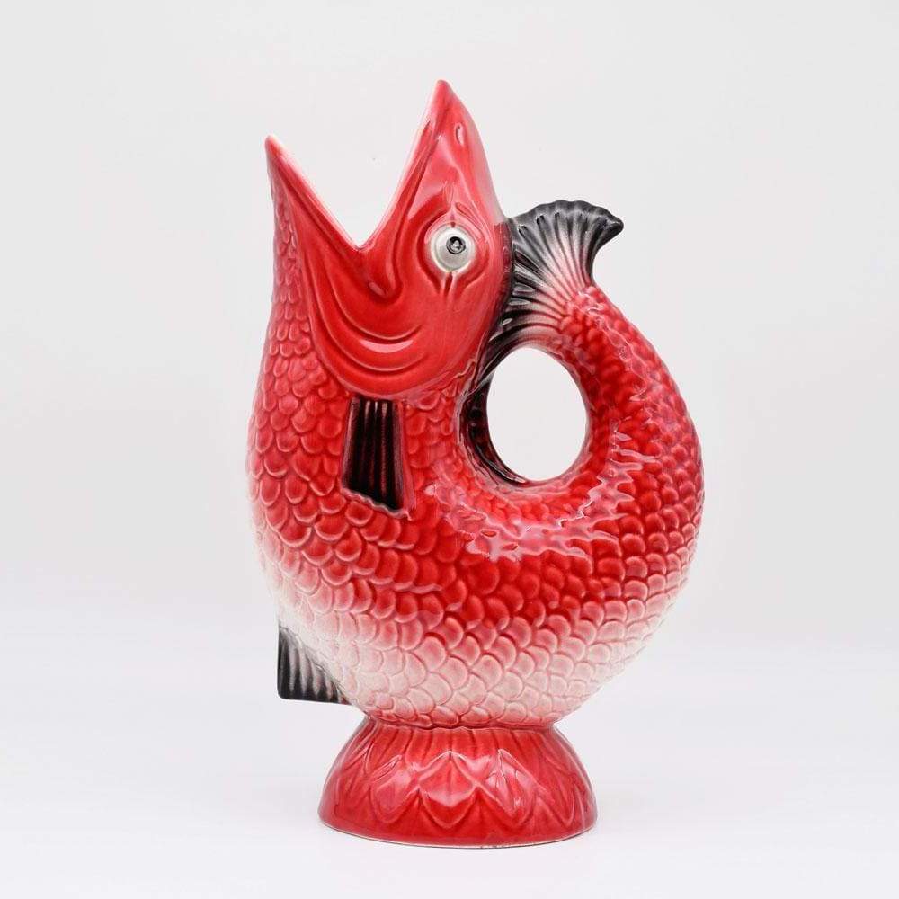 Fish-shaped Ceramic Pitcher - Red