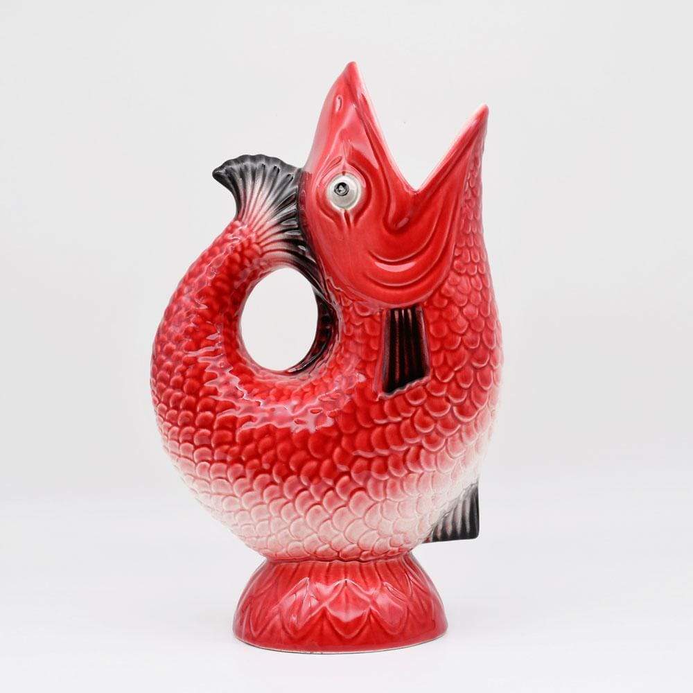 Fish-shaped Ceramic Pitcher - Red