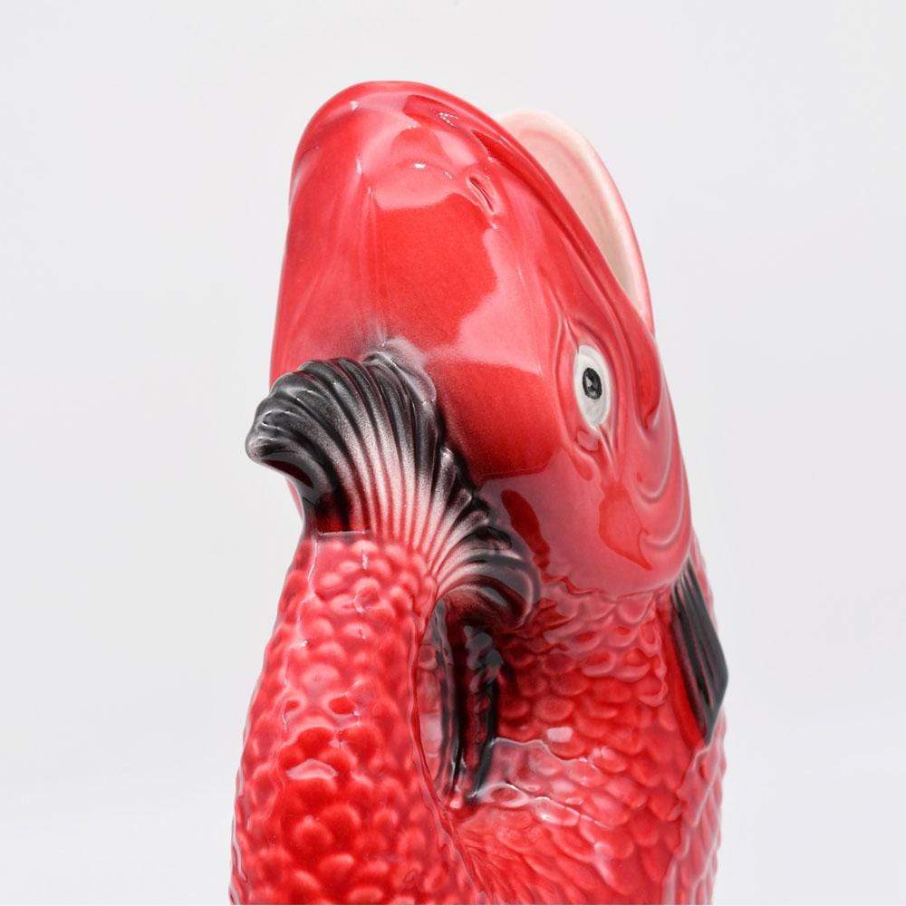 Fish-shaped Ceramic Pitcher - Red