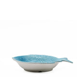 Fish-shaped Ceramic Soup Plate - Turquoise