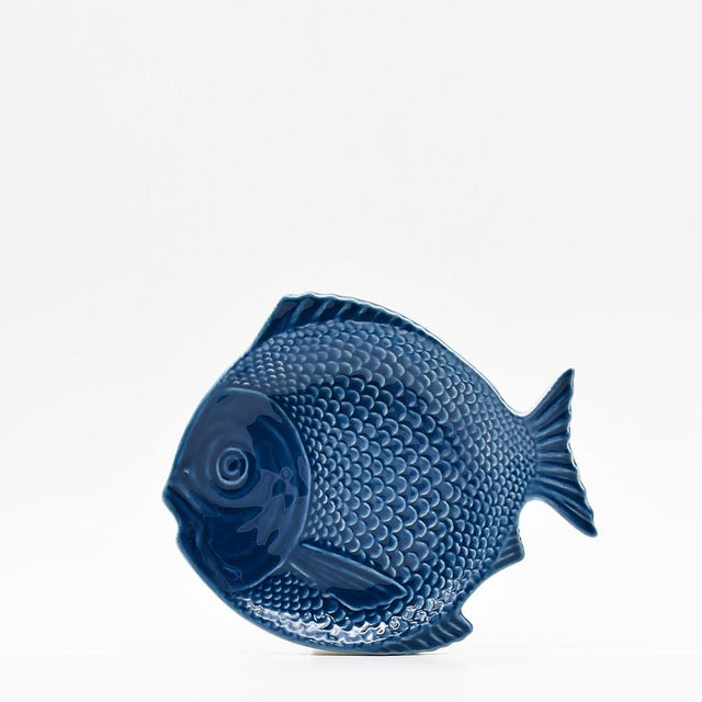 Fish-shaped Ceramic Starter Plate - Blue