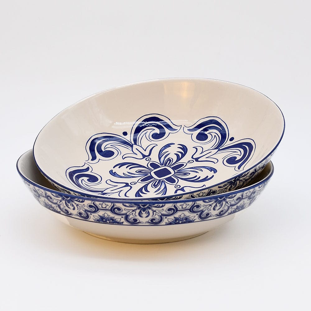 Floral I Ceramic Salad Bowl