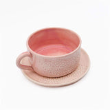 Flores I Pink cup and saucer - 12cm