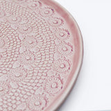 Flores I Pink plate - 10.6''