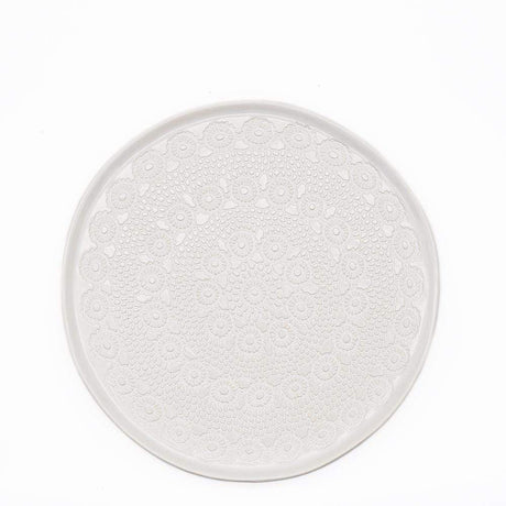 Flores I White plate - 10.6''