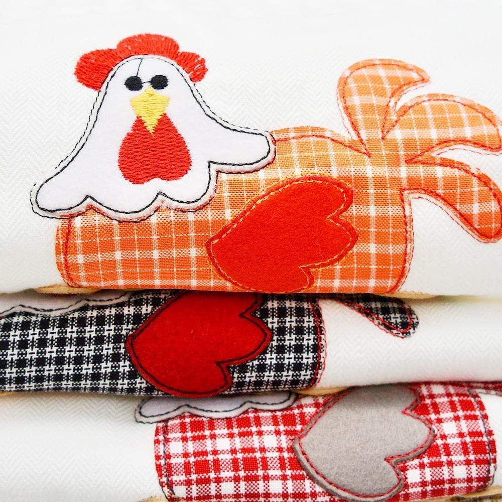 Galinha I Embroidered Kitchen Towel