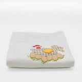 Galinha I Embroidered Kitchen Towel Beige