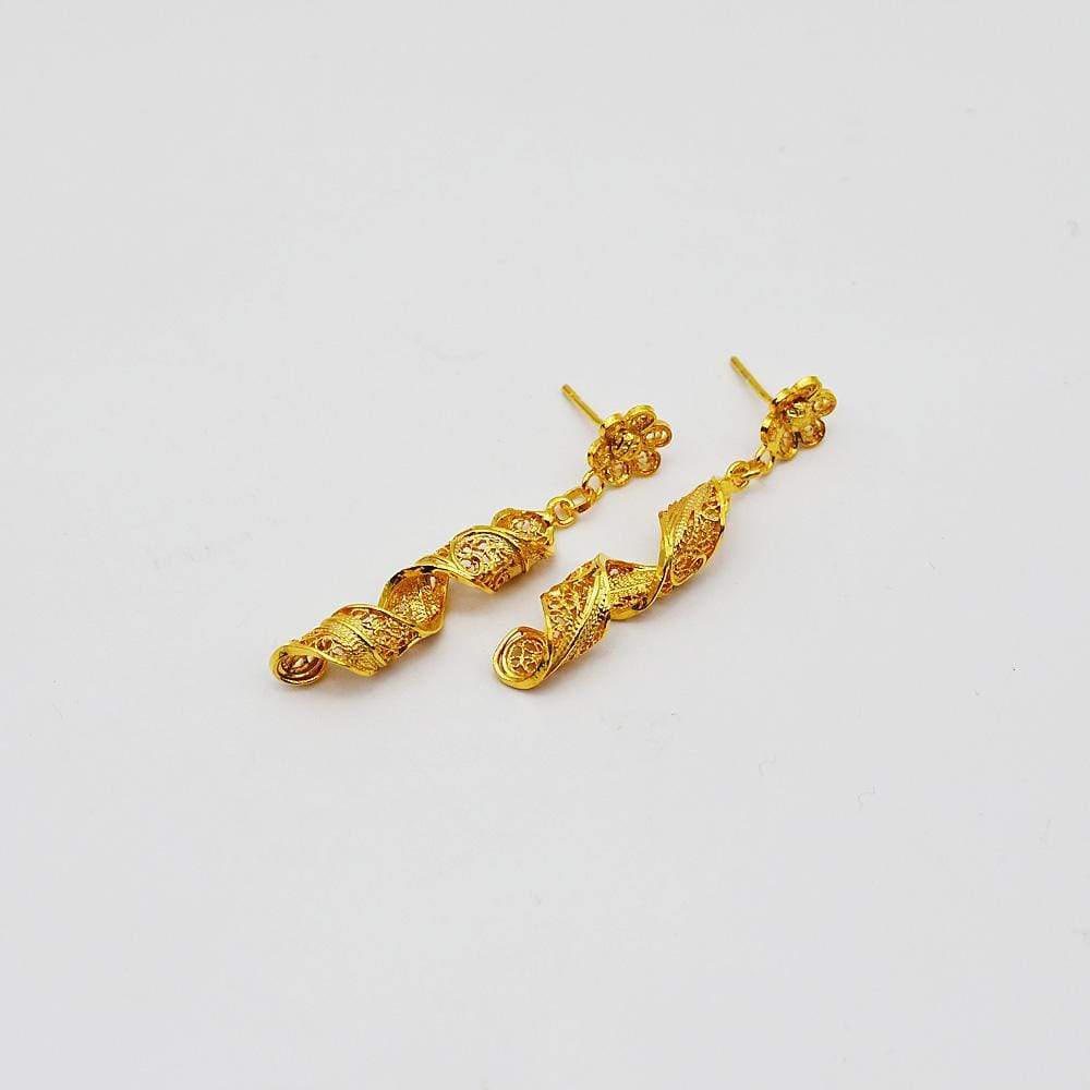 Gold plated Silver Filigree Earrings