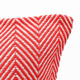 Herringbone I Pillow Cover 20x20" - Red