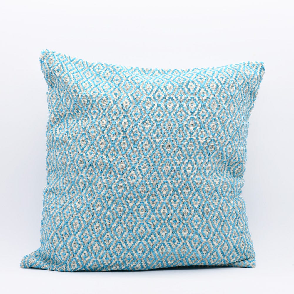 Herringbone I Pillow Cover 20x20" - Turquoise