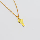 Key of Happiness I Gold plated Silver Charm