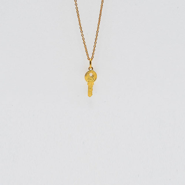 Key of Happiness I Gold plated Silver Charm