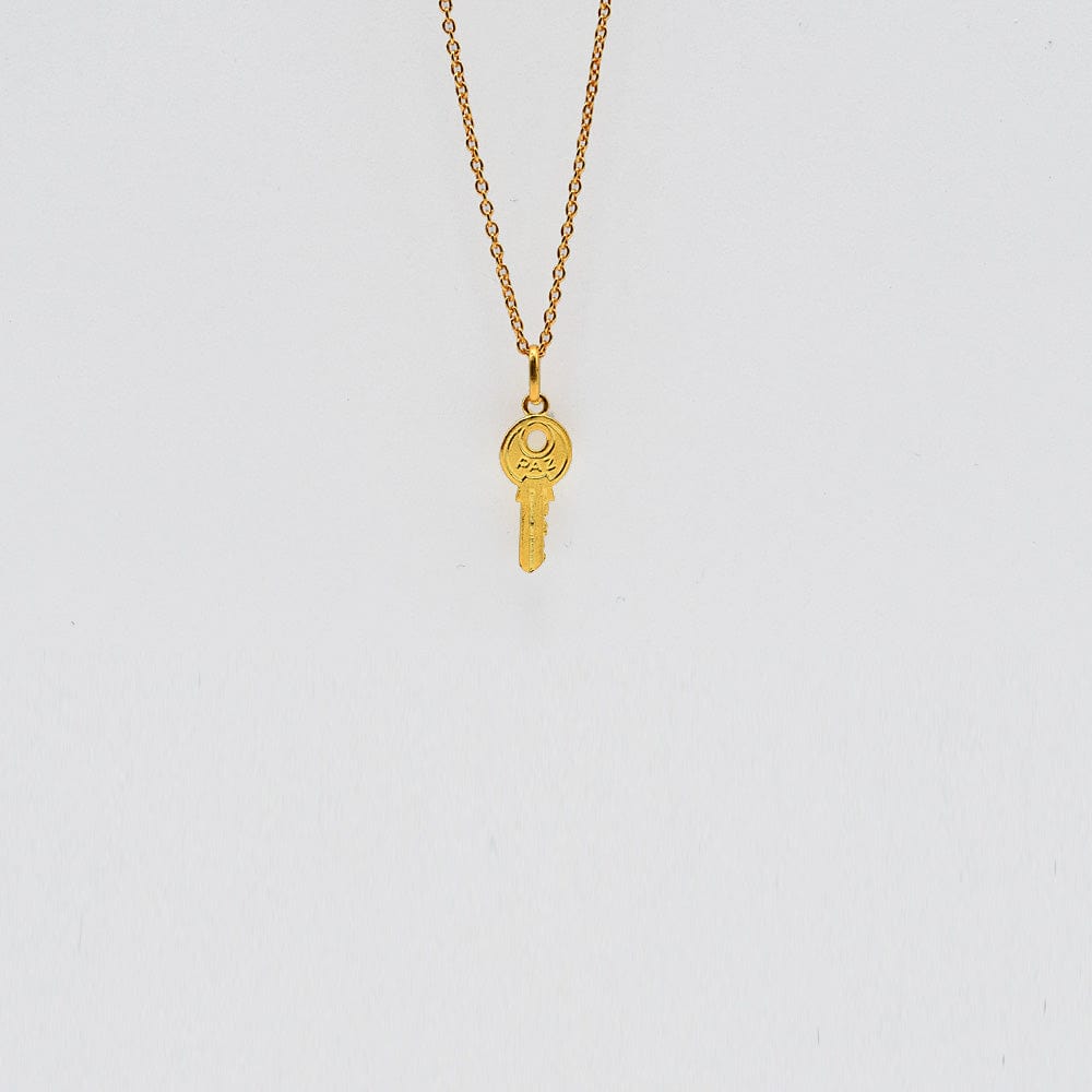 Key of Happiness I Gold plated Silver Charm