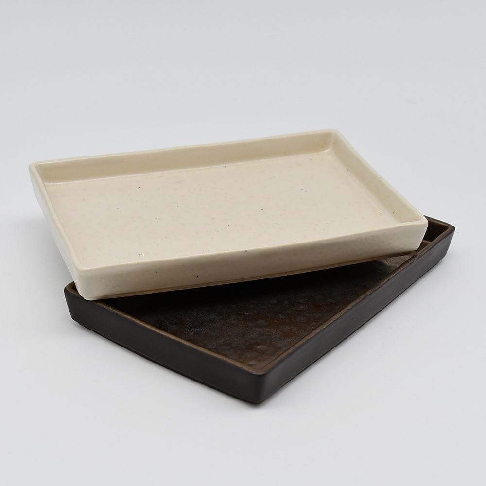 Lagoa I Small Rectangular Dish - Beige