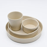 Lagoa I Stoneware Soup Plate - Beige