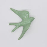 Large Ceramic Swallows - 20 colors Light green