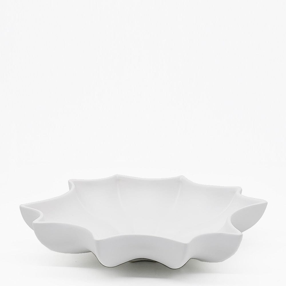 Large Ceramic Trinket Bowl - Matte white