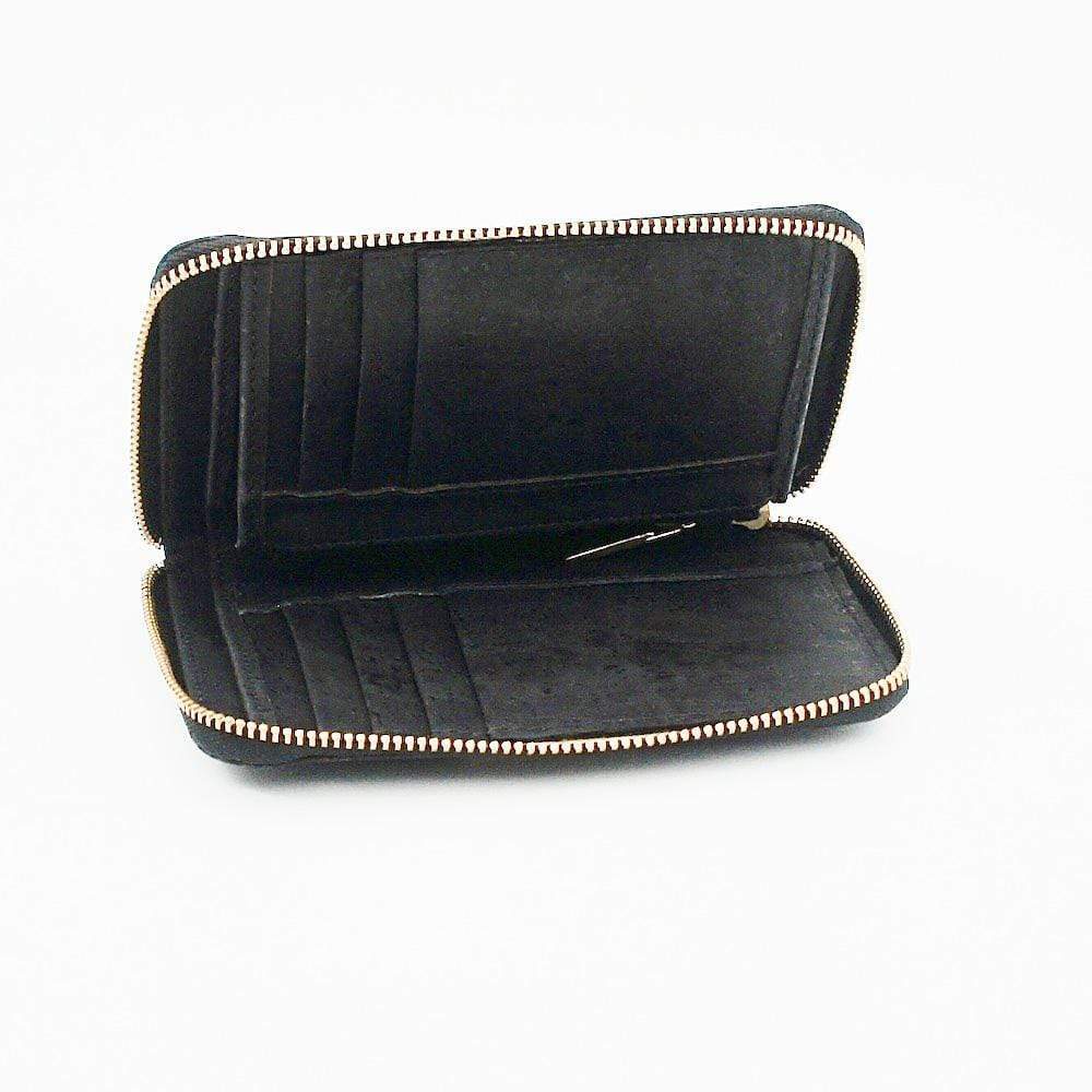 Large Cork Wallet  I Black