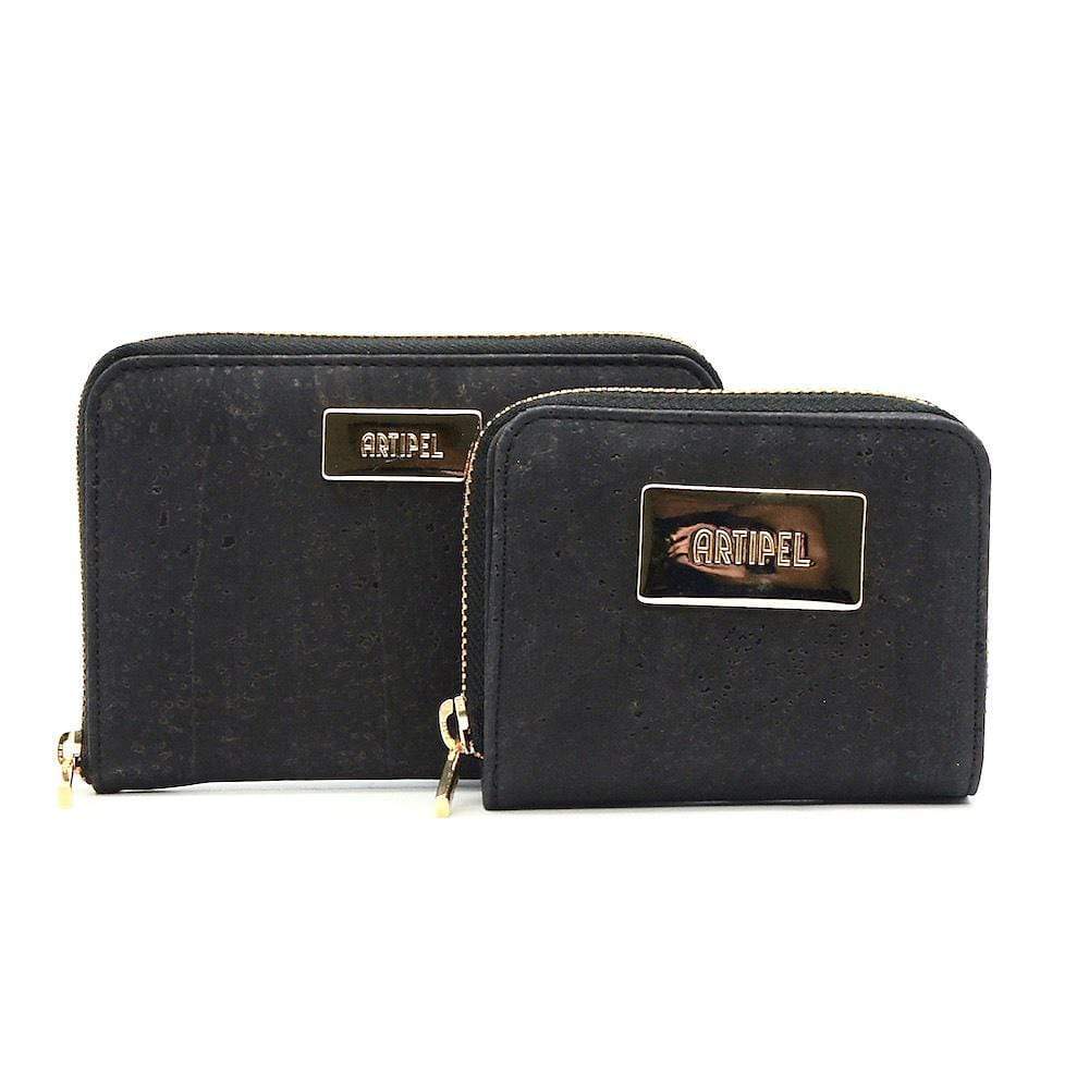 Large Cork Wallet  I Black